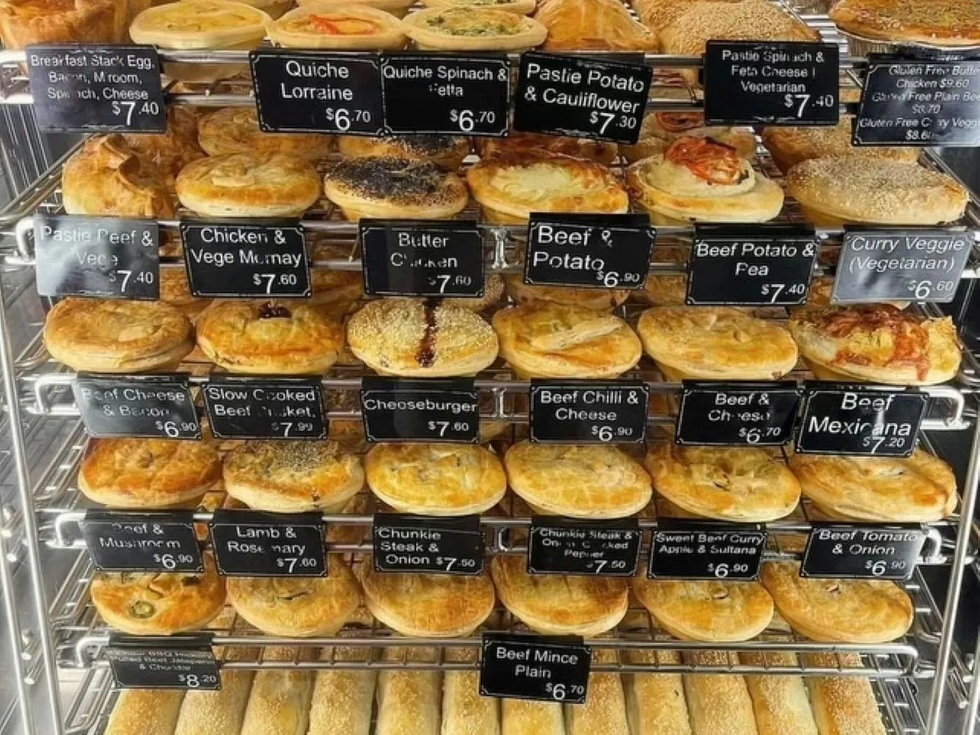 The famous Barnett's Bakery pies and tarts