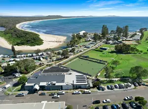 The Macleay Valley coast from the air