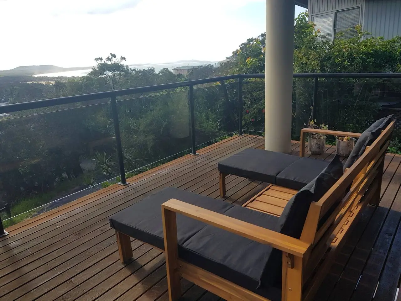 The day bed at The Deck, Crescent Head — a relaxed weekend away